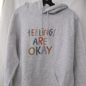 New Feelings Are Okay Hoodie - M